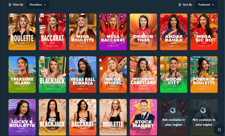 Stake Live Casino Spiele